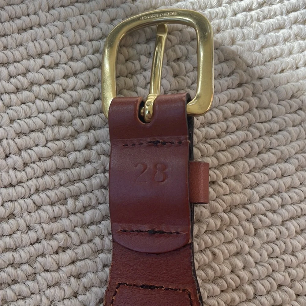🥍 The Leather Man Lacrosse belt - Navy, red ribbon braided/leather, size 28🥍